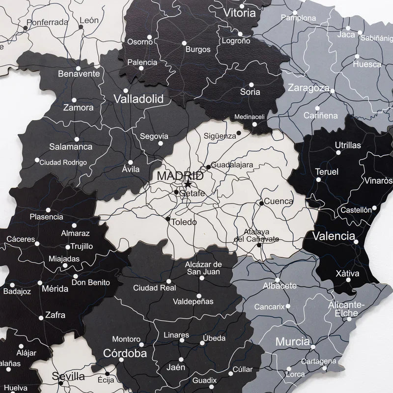 Wooden Map of Spain – Nordik - Renee Lane Company