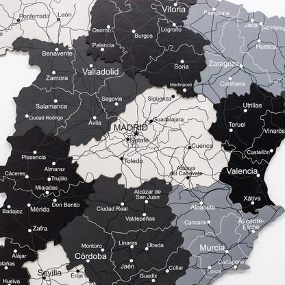 Wooden Map of Spain – Nordik - Renee Lane Company