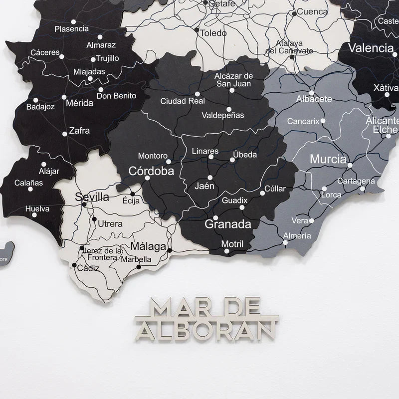 Wooden Map of Spain – Nordik - Renee Lane Company
