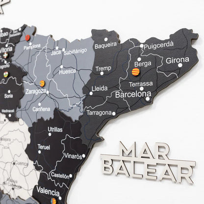 Wooden Map of Spain – Nordik - Renee Lane Company