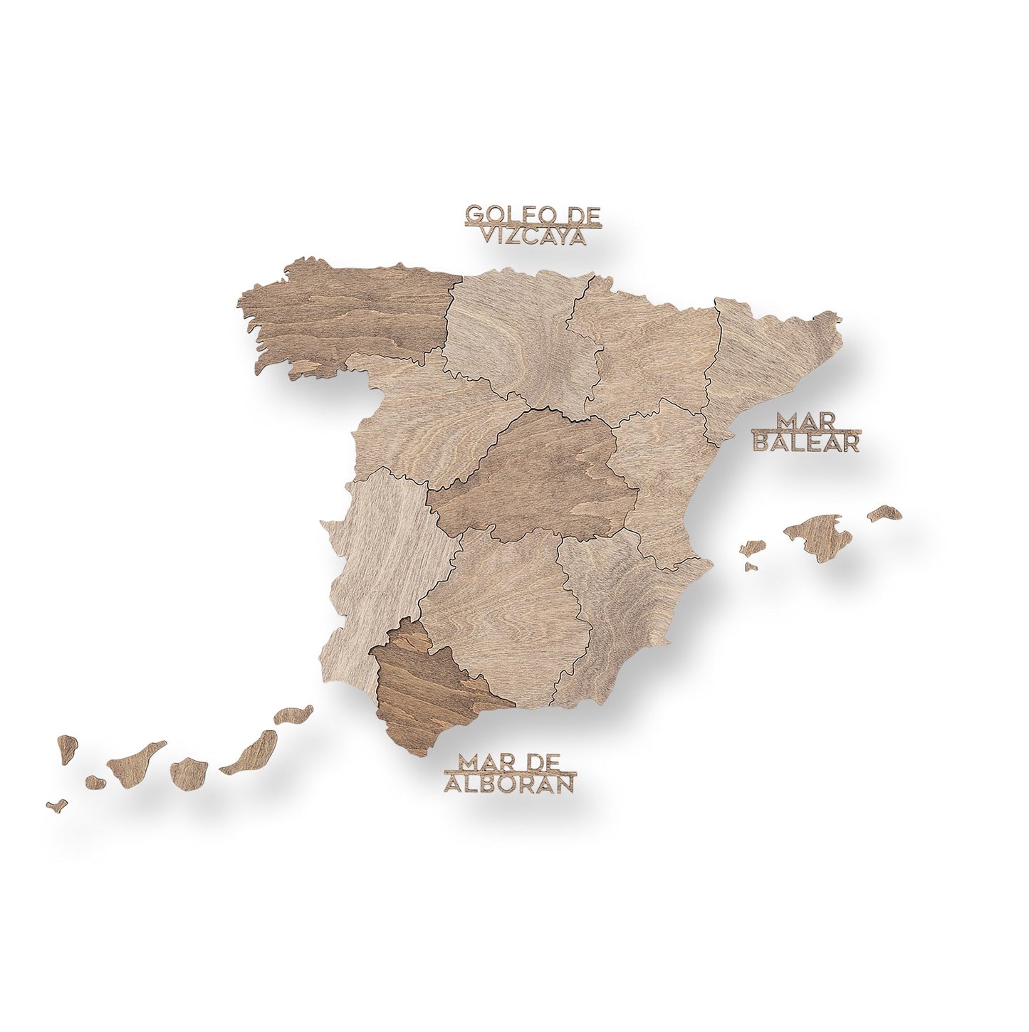 Wooden Map of Spain – Terra - Renee Lane Company