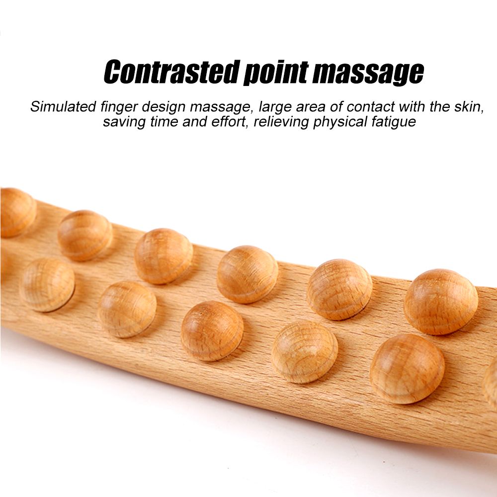 Wooden Trigger Point Massager Stick Lymphatic Drainage Massager Wood Therapy Massage Tools Gua Sha Massage Soft Tissue Release - Renee Lane Company
