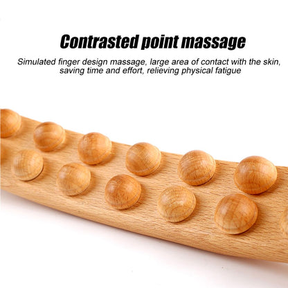 Wooden Trigger Point Massager Stick Lymphatic Drainage Massager Wood Therapy Massage Tools Gua Sha Massage Soft Tissue Release - Renee Lane Company