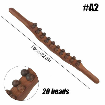 Wooden Trigger Point Massager Stick Lymphatic Drainage Massager Wood Therapy Massage Tools Gua Sha Massage Soft Tissue Release - Renee Lane Company