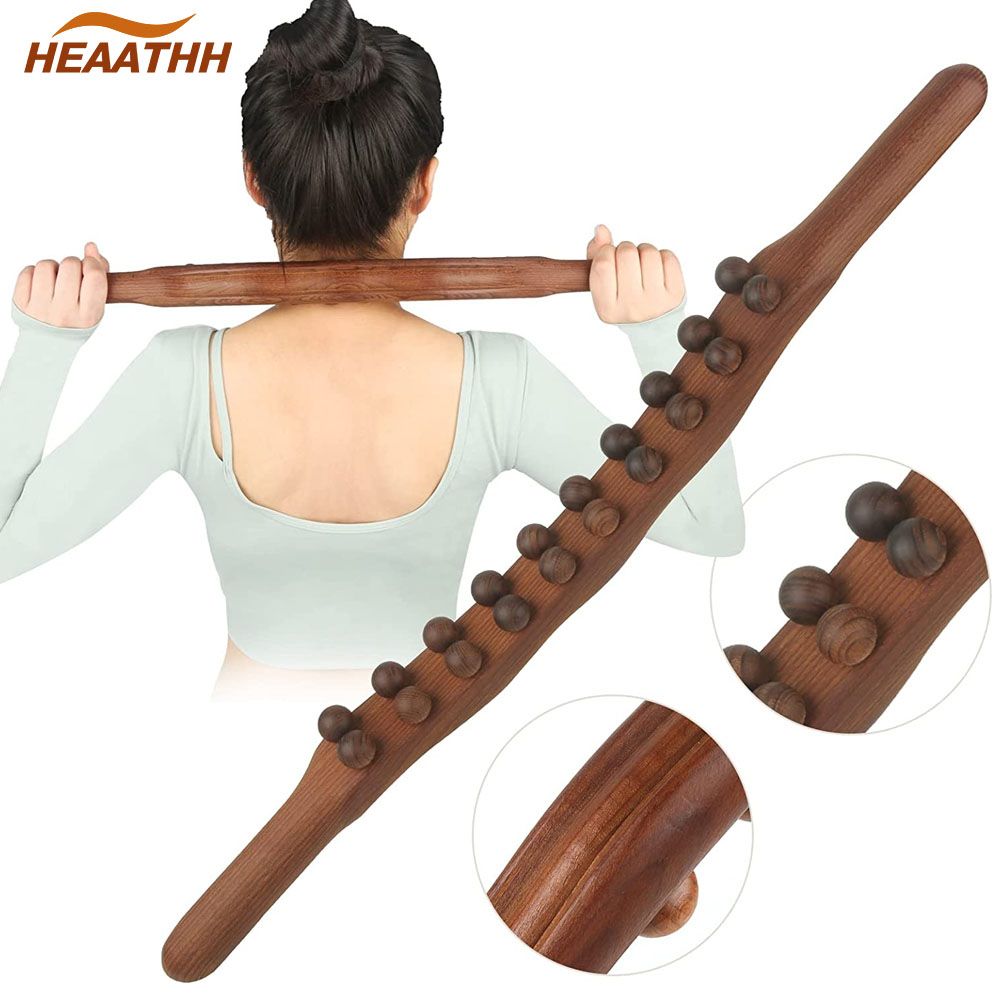 Wooden Trigger Point Massager Stick Lymphatic Drainage Massager Wood Therapy Massage Tools Gua Sha Massage Soft Tissue Release - Renee Lane Company