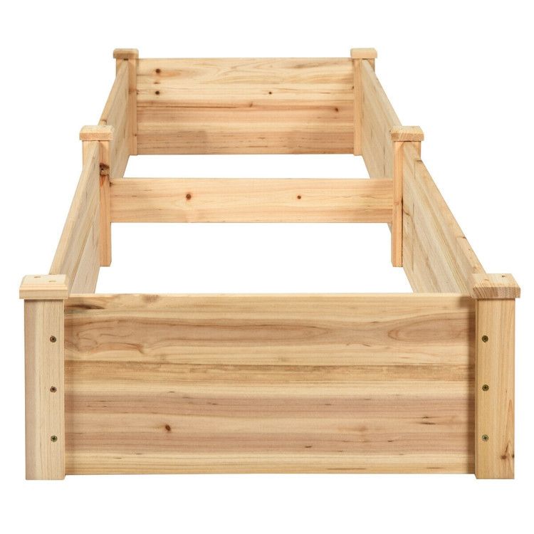 Wooden Vegetable Raised Garden Bed for Backyard Patio Balcony - Renee Lane Company