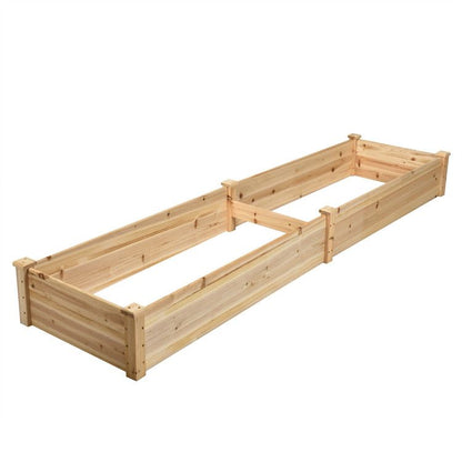 Wooden Vegetable Raised Garden Bed for Backyard Patio Balcony - Renee Lane Company
