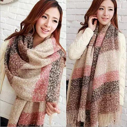 Wrap Me Softly Cotton Shawl With Fringe - Renee Lane Company