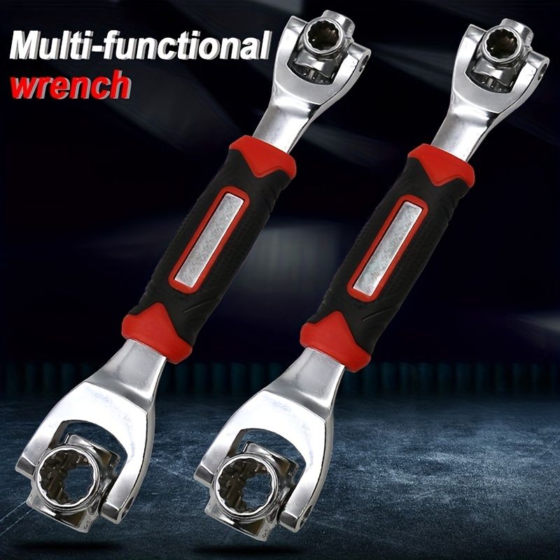 Wrench 48 In 1 Tools Socket Works With Spline Bolts Torx 360 Degree 6-Point Universial Furniture Car Repair 25cm/9.84in - Renee Lane Company