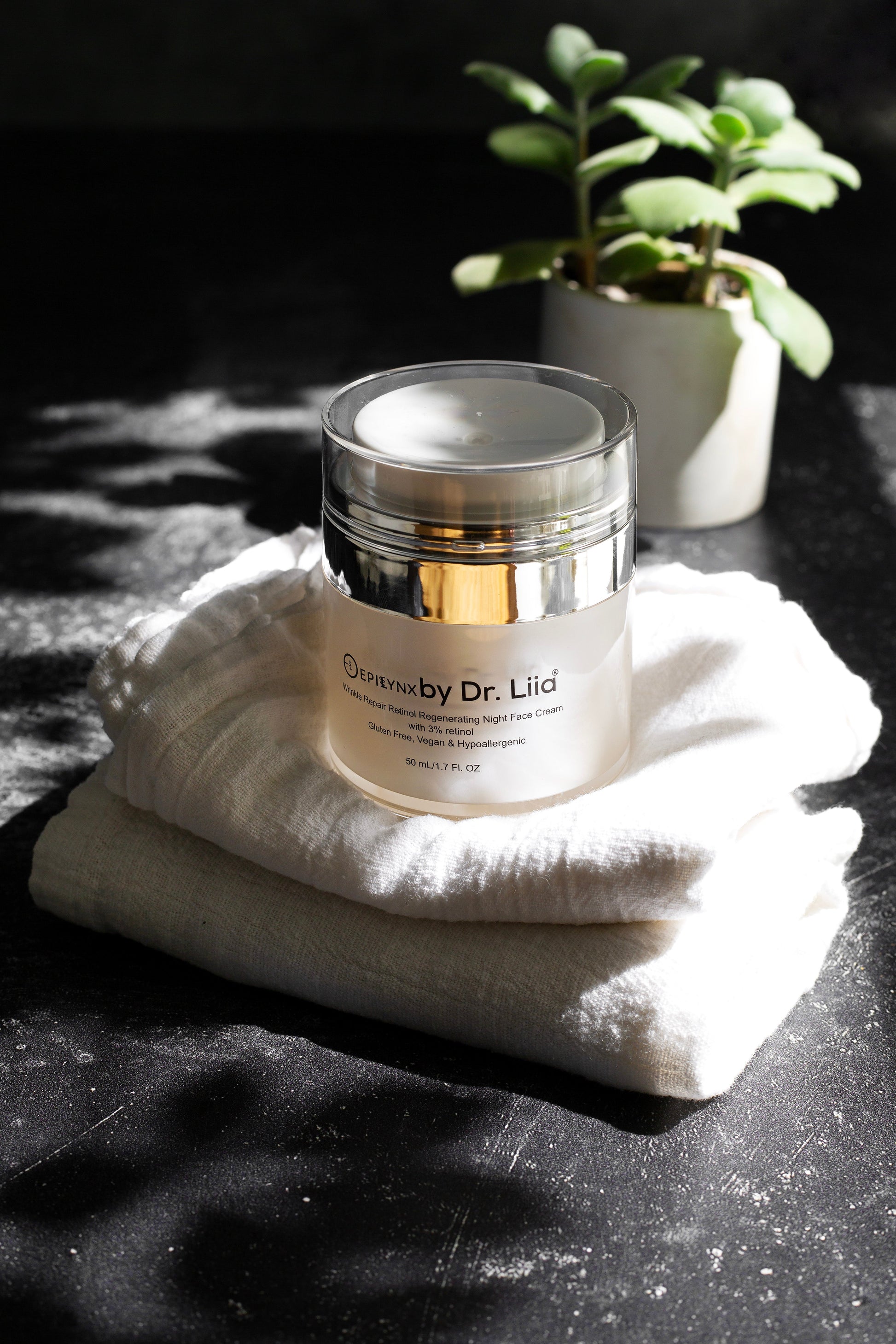 Wrinkle Repair Retinol Night Cream – Vegan, Gluten-Free, Regenerating Anti-Aging Moisturizer - Renee Lane Company
