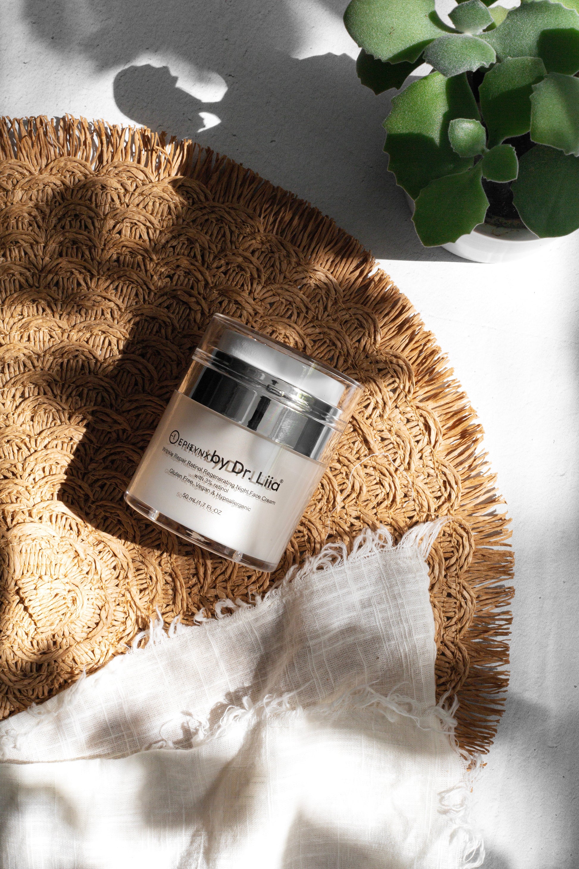 Wrinkle Repair Retinol Night Cream – Vegan, Gluten-Free, Regenerating Anti-Aging Moisturizer - Renee Lane Company