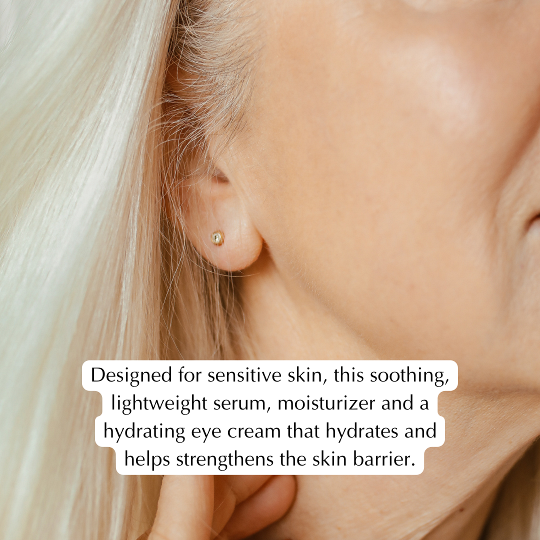 Wrinkle Smoothing Hydration Set for Sensitive Skin – Vegan, Gluten-Free 3-Piece Brightening & Firming Collection - Renee Lane Company
