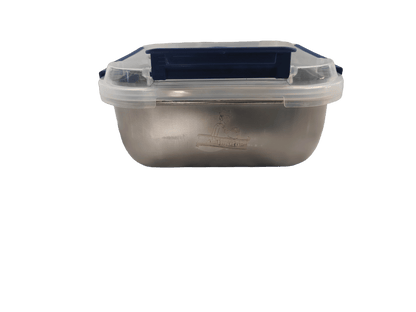 Yakimoto 2/4/6/8/10 PCS Extra-Large Stainless Steel Food Storage Containers With Blue Lids - Deep Design, Airtight Seal, Perfect For Refrigerator Organization, Meal Prep, Lunch Boxes & Kitchen Pantry - Renee Lane Company
