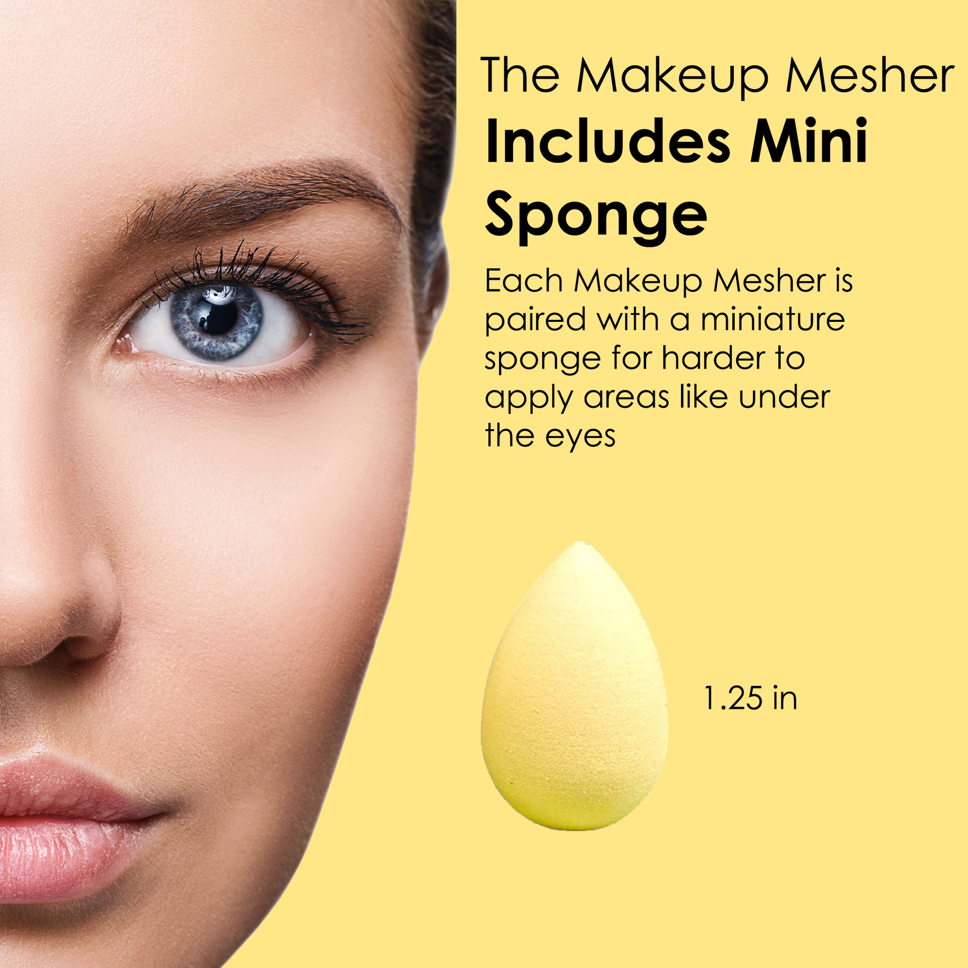 Yellow Makeup Mesher - Renee Lane Company