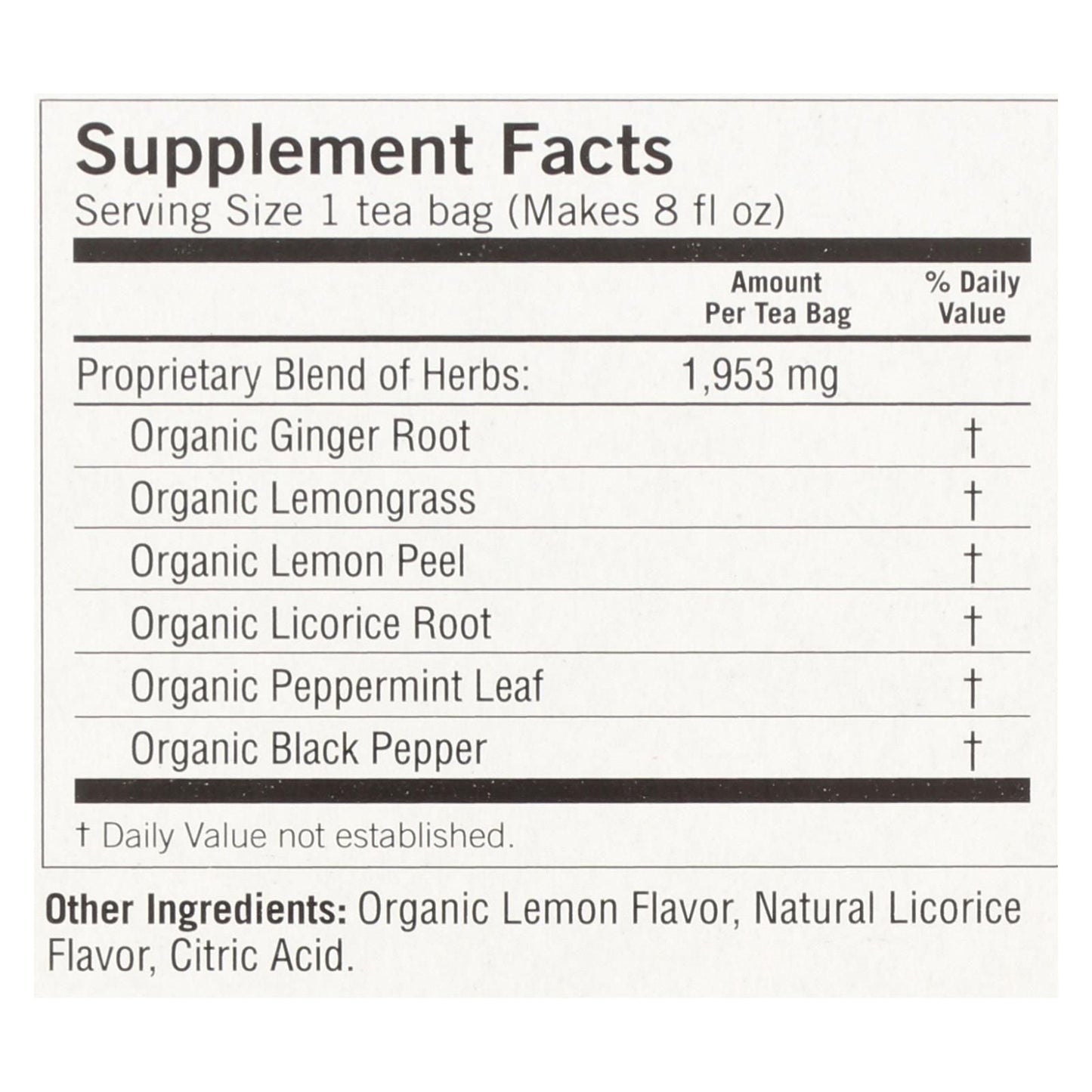 Yogi 100% Natural Herbal Tea Caffeine Free Lemon Ginger - 16 Tea Bags - Case Of 6 - Renee Lane Company