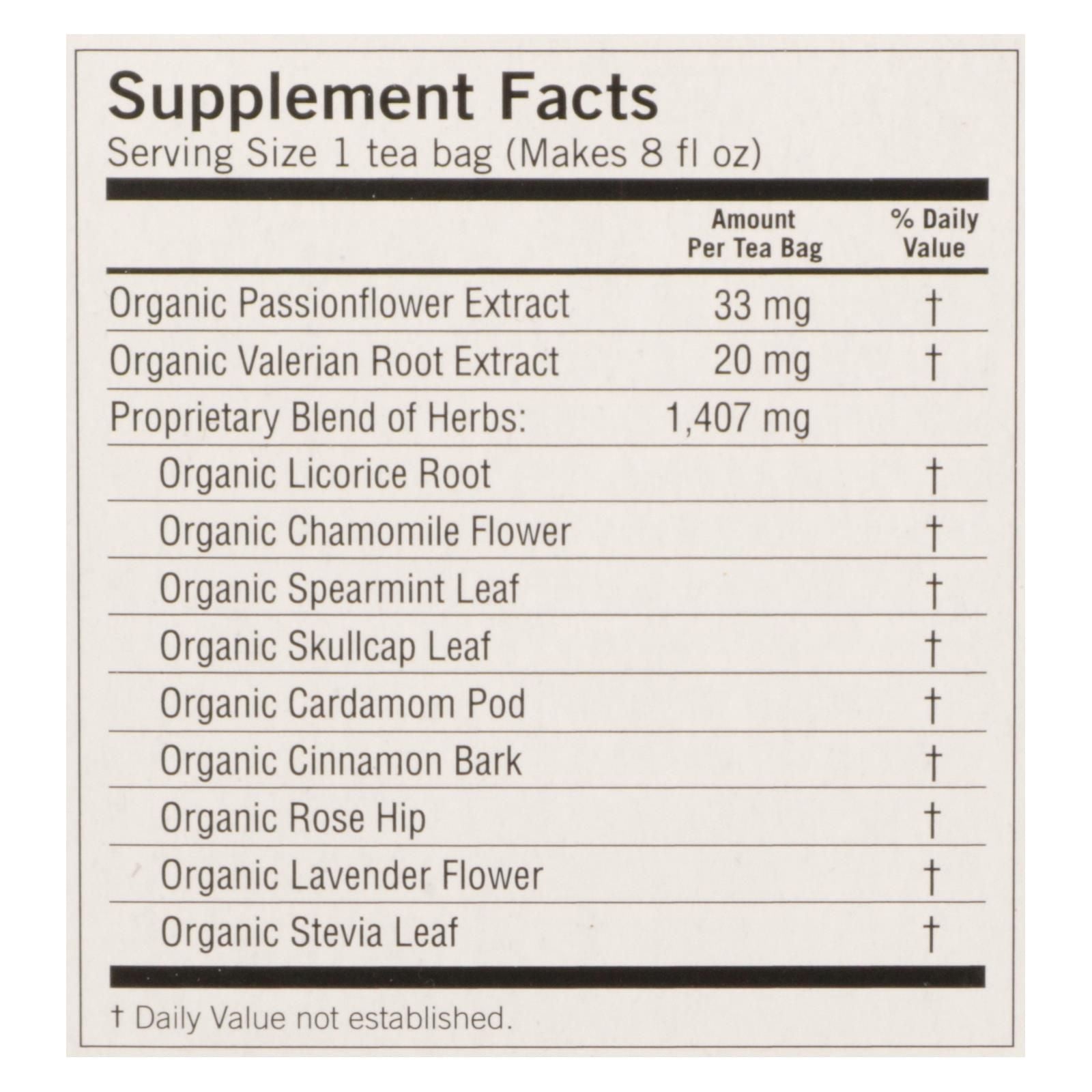Yogi Bedtime Herbal Tea Caffeine Free Chamomile - 16 Tea Bags - Case Of 6 - Renee Lane Company