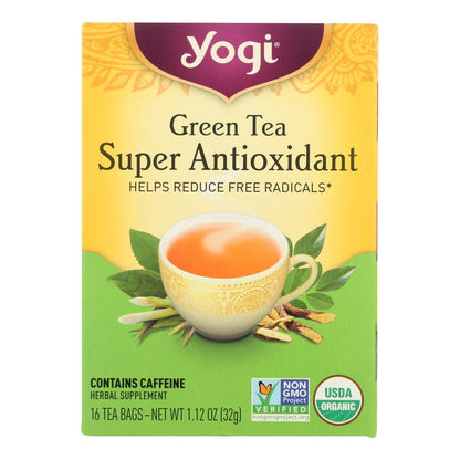 Yogi Green Tea Super Anti-oxidant - 16 Tea Bags - Case Of 6 - Renee Lane Company