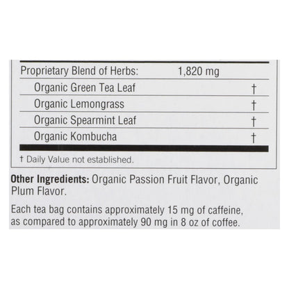 Yogi Herbal Green Tea Kombucha - 16 Tea Bags - Case Of 6 - Renee Lane Company