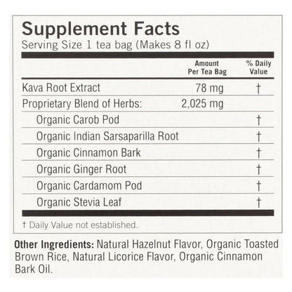 Yogi Kava Stress Relief Herbal Tea Caffeine Free - 16 Bag - Case Of 6 - Renee Lane Company