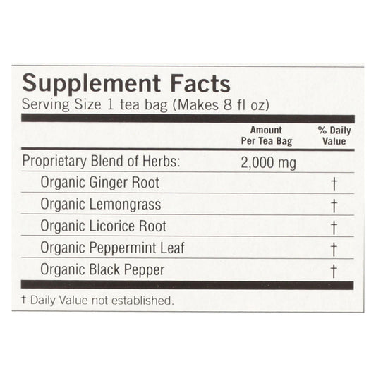 Yogi Organic Herbal Tea Caffeine Free Ginger - 16 Tea Bags - Case Of 6 - Renee Lane Company
