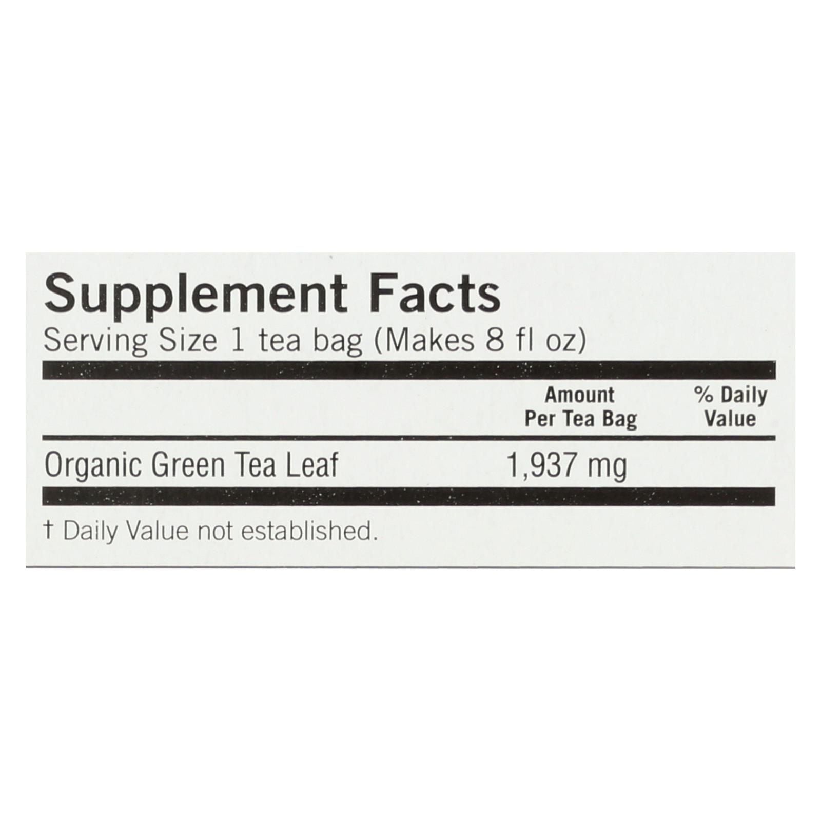 Yogi Organic Pure Green Herbal Tea - 16 Tea Bags - Case Of 6 - Renee Lane Company