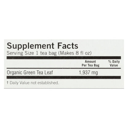 Yogi Organic Pure Green Herbal Tea - 16 Tea Bags - Case Of 6 - Renee Lane Company
