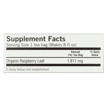 Yogi Organic Woman's Herbal Tea Raspberry Leaf - 16 Tea Bags - Case Of 6 - Renee Lane Company