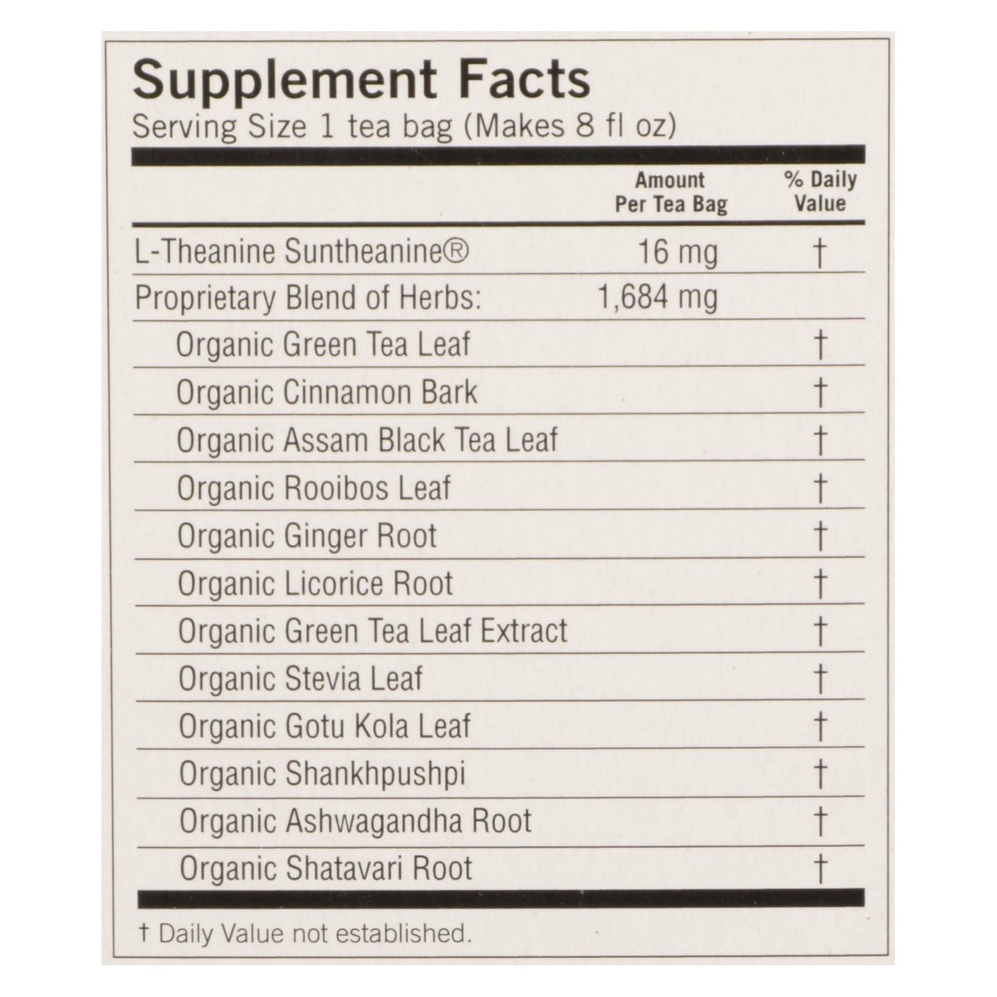 Yogi Perfect Energy Herbal Tea Vanilla Spice - 16 Tea Bags - Case Of 6 - Renee Lane Company