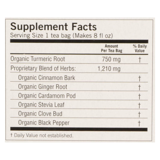 Yogi Tea - Organic - Honey Chai Turmeric - Case Of 6 - 16 Bag - Renee Lane Company