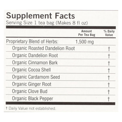 Yogi Tea - Organic - Roasted Dandelion Spice Detox - 16 Tea Bags - 1 Case - Renee Lane Company