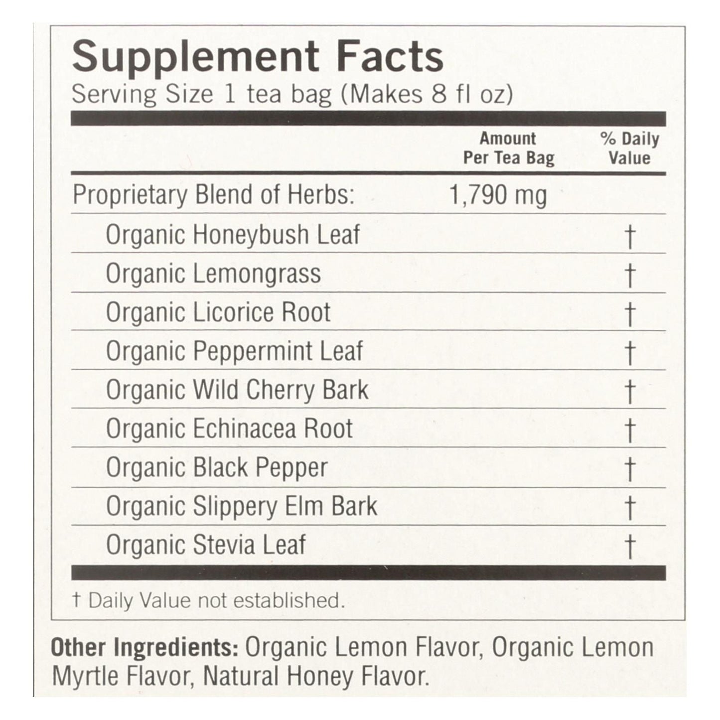 Yogi Throat Comfort Herbal Tea Caffeine Free Honey Lemon - 16 Tea Bags - Case Of 6 - Renee Lane Company