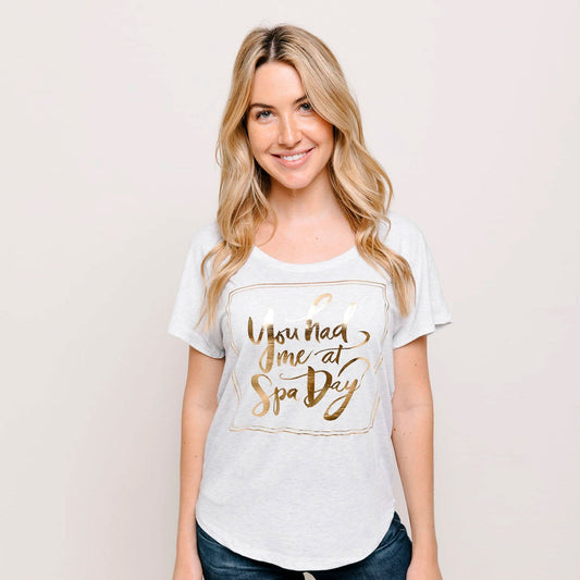 You Had Me at Spa Day Women's T-Shirt | Lucky Owl - Renee Lane Company