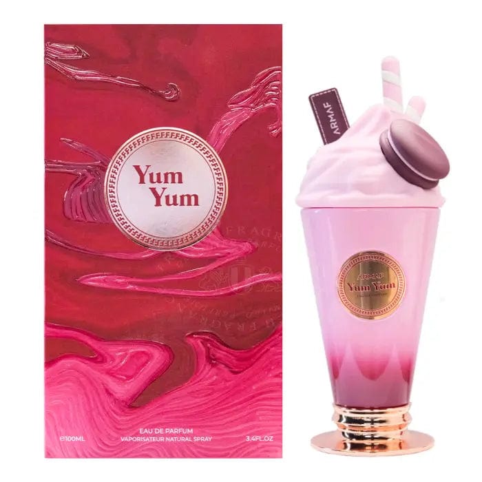Women’s Yum Yum eau de parfum box and bottle, pink ombré with gold base