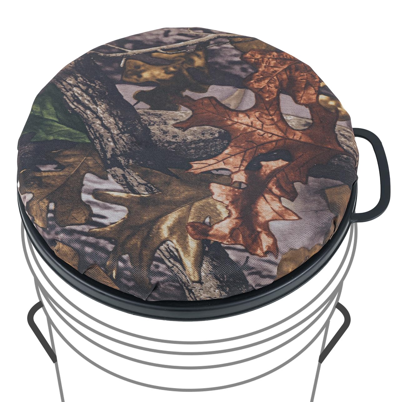 ZAIXIA 5 Gallon Bucket Seat 360-Degree Swivel Seat Foam Cushion Bucket Seat Lid with Waterproof Cover for Dove Duck Hunting Fishing Baseball Gardening and Camping - Renee Lane Company