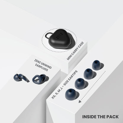ZENZ - Unwind Earplugs - Lagoon Navy - Renee Lane Company