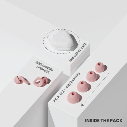 ZENZ - Unwind Earplugs - Mystic Pink - Renee Lane Company