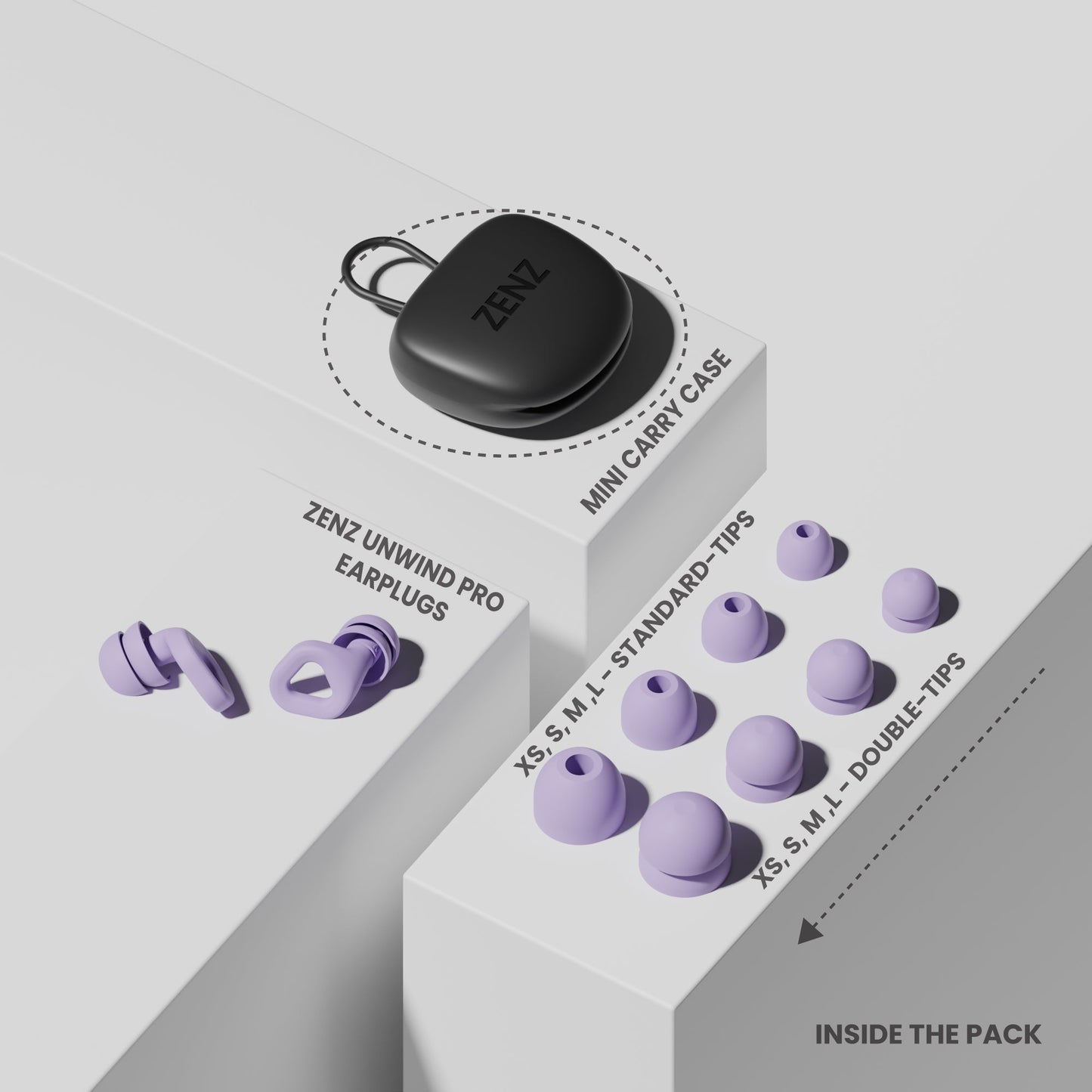 ZENZ - Unwind Pro Earplugs - Nebula Purple - Renee Lane Company