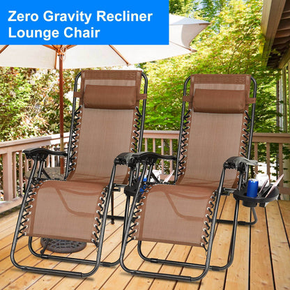Zero Gravity Recliner Set – Ergonomic, Foldable & 330lb Capacity - Renee Lane Company
