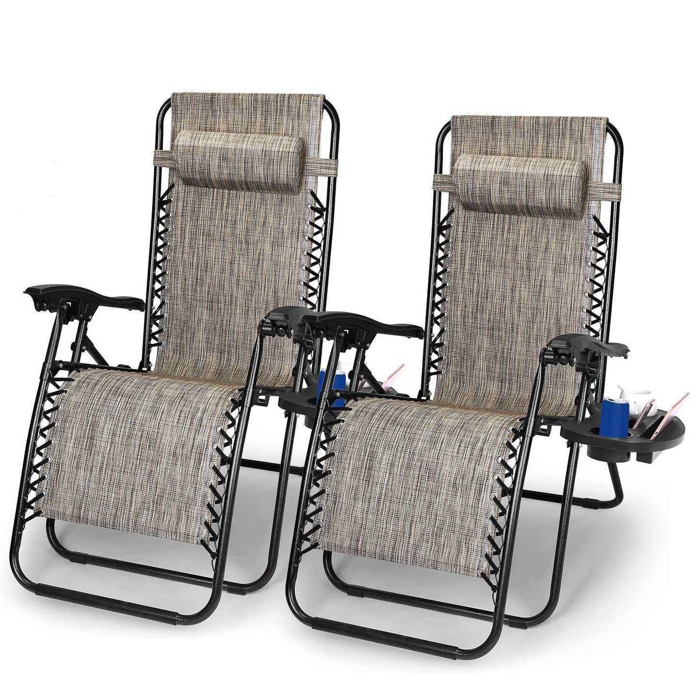 Zero Gravity Recliner Set – Ergonomic, Foldable & 330lb Capacity - Renee Lane Company