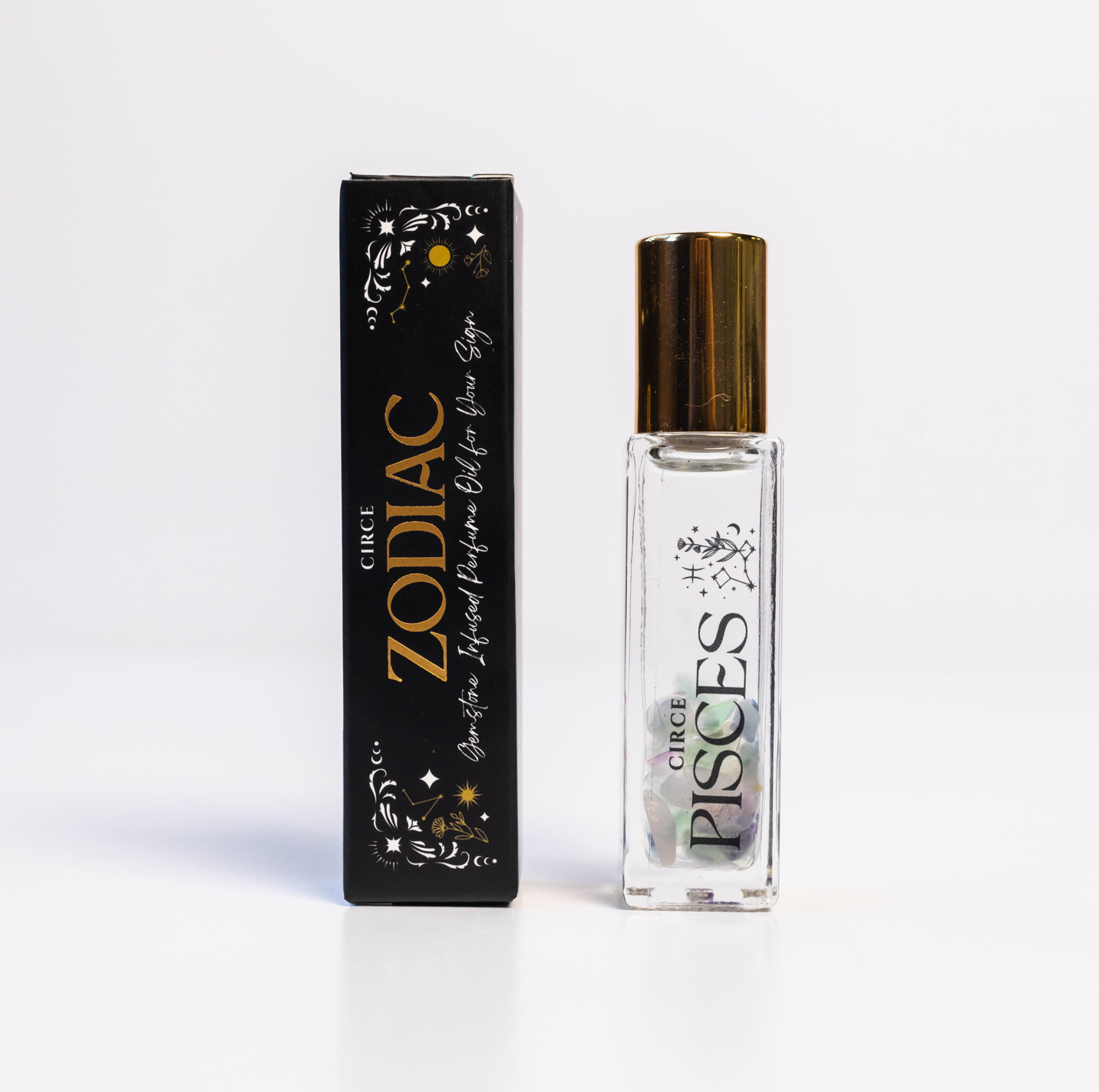 Zodiac Perfume Oil Set – 12 Gemstone‑Infused Zodiac Scents - Renee Lane Company