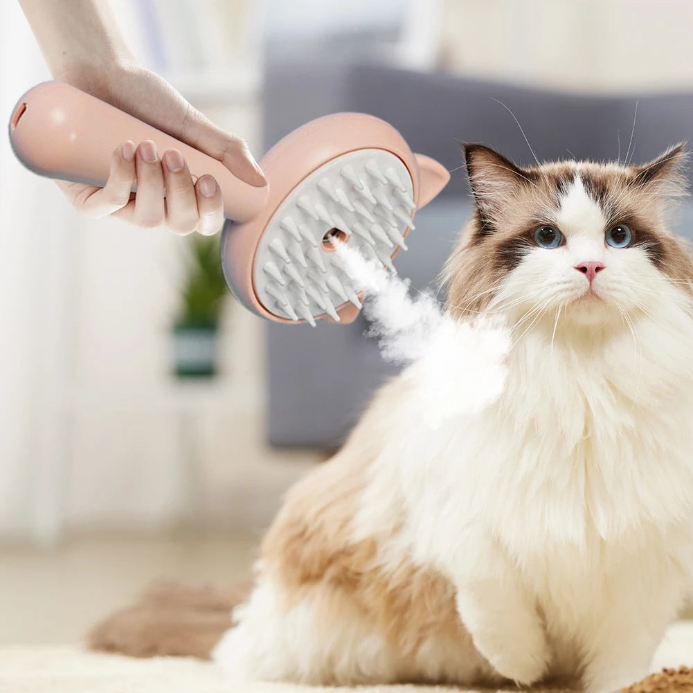 Hair Cleaning Brush With Mist Multifunctional Cat Grooming Brush Rechargeable Self Cleaning Slicker Brush For Pets Dogs & Catsb Pet Products - Renee Lane Company