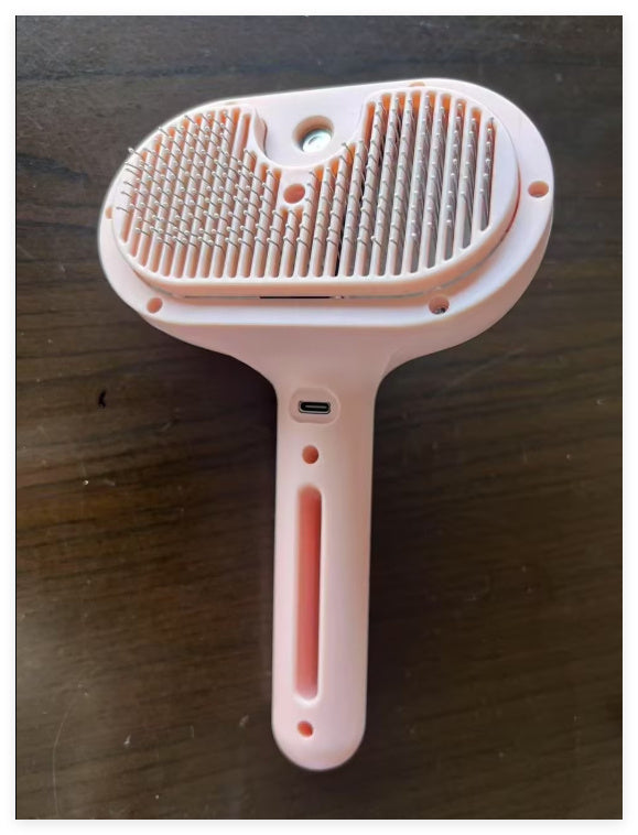 Pet Comb Self Cleaning Pets Hair Remover Brush For Dogs Grooming Tools Dematting Comb Built-in Mist Humidifier Pet Products - Renee Lane Company