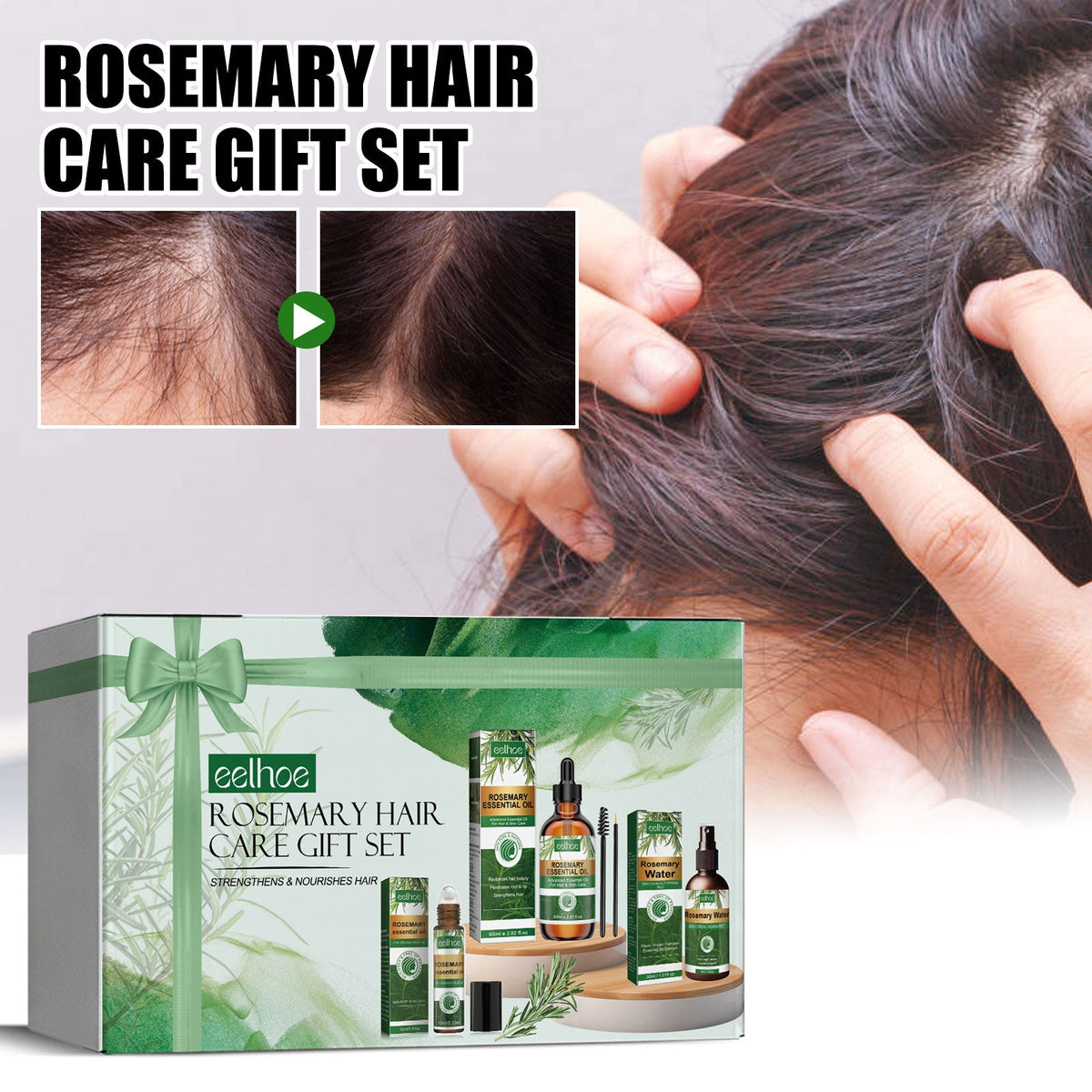 Rosemary Hair Care Gift Set 3 Boxes