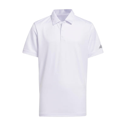 adidas 608808520 Performance Golf Polo Shirt X-Small Boys USD White - Renee Lane Company