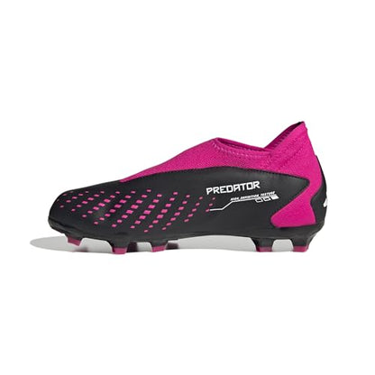 adidas Accuracy.3 Firm Ground Black/White/Team Shock Pink (Laceless) 10.5 - Renee Lane Company