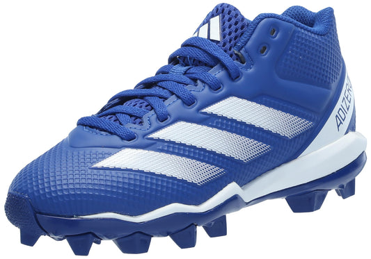 adidas Adizero Impact.2 Molded American Football Sneaker Team Royal Blue/White/Team Royal Blue 5 US Unisex Big Kid - Renee Lane Company