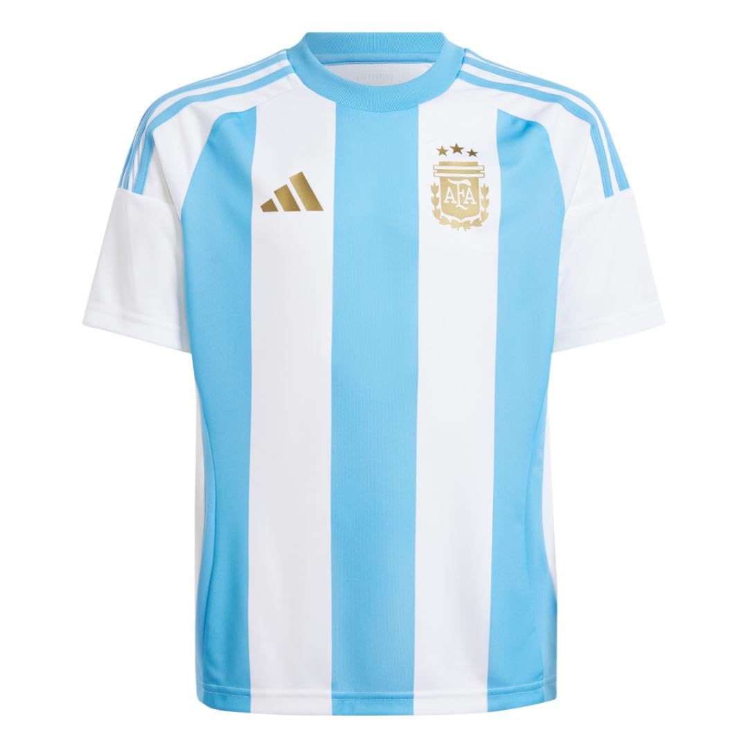 adidas Boys Argentina 2024 Home Fan Jersey White/Blue Burst Small - Renee Lane Company