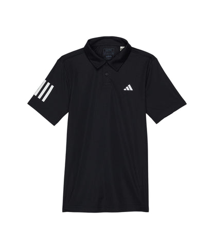 adidas Boys Club Tennis 3-Stripes Polo Shirt Black (2023) Large - Renee Lane Company