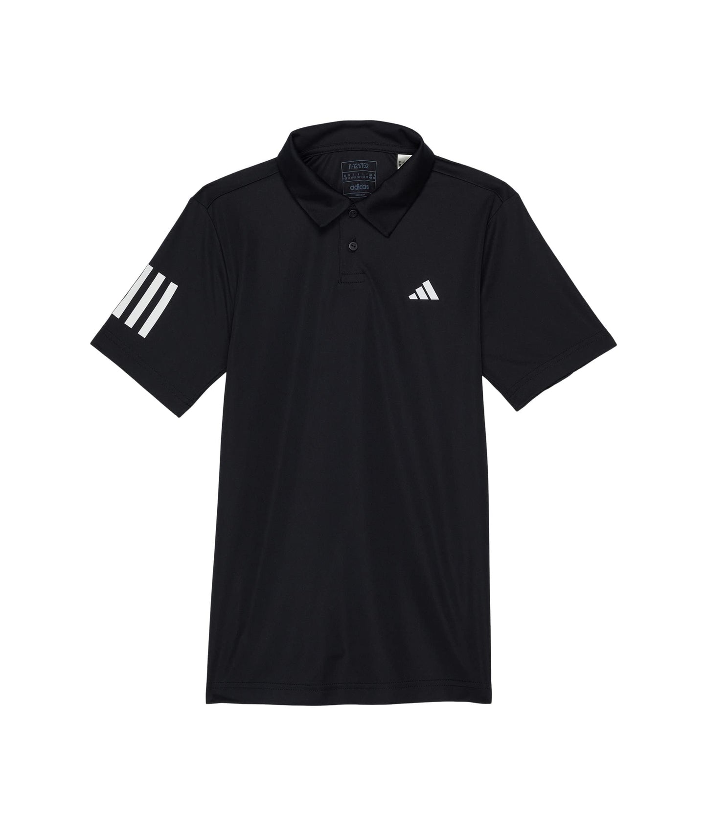 adidas Boys Club Tennis 3-Stripes Polo Shirt Black (2023) Large - Renee Lane Company