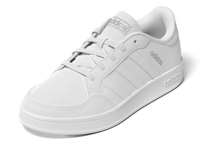 adidas Breaknet Sneaker White/White/White 5 US Unisex Big Kid - Renee Lane Company
